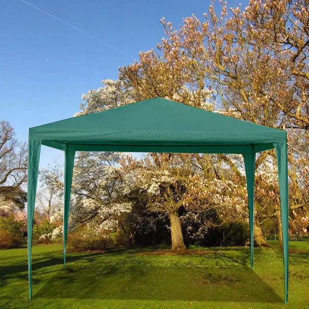 Namiot pawilon ogrodowy handlowy 3x3 m 4 ścianki zielony MultiGarden - obrazek 3