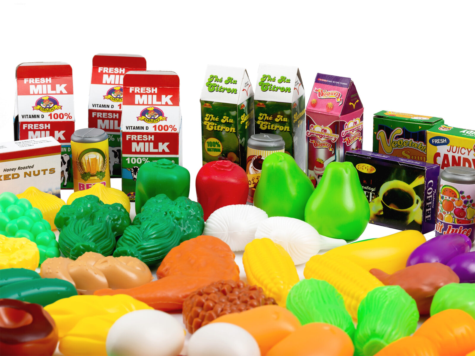 Plastikowe warzywa owoce do kuchni 120 szt - obrazek 3