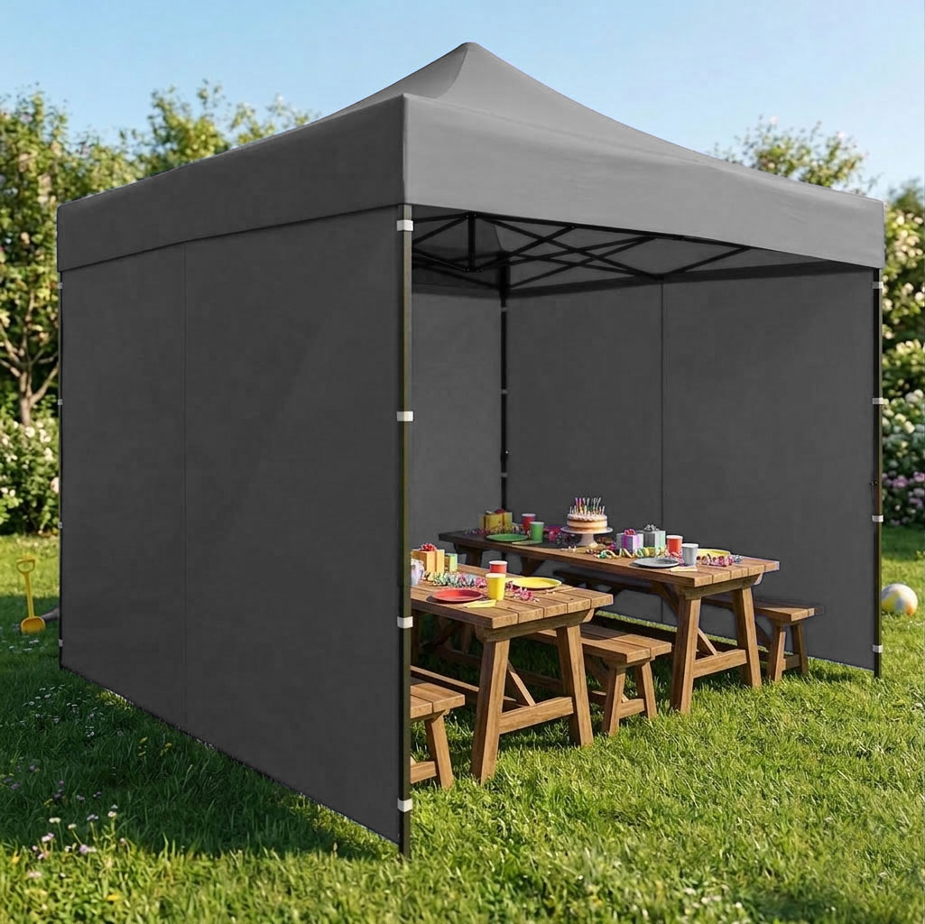 Dach poszycie 3x3 m do namiotu pawilonu ogrodowego 420D PVC szary MultiGarden - obrazek 3
