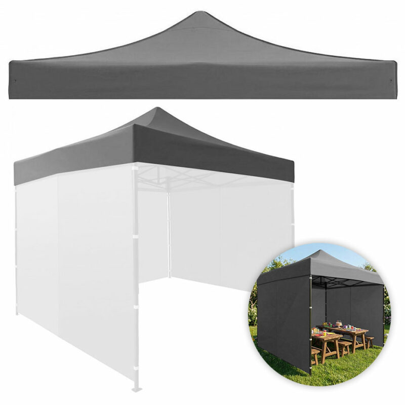 Dach poszycie 3x3 m do namiotu pawilonu ogrodowego 420d PVC szary