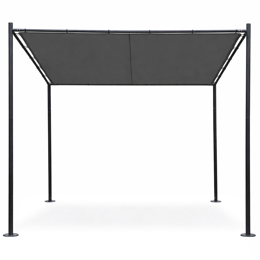 Pergola ogrodowa tarasowa 3x3 m stalowa altana zadaszenie szara MultiGarden - obrazek 4