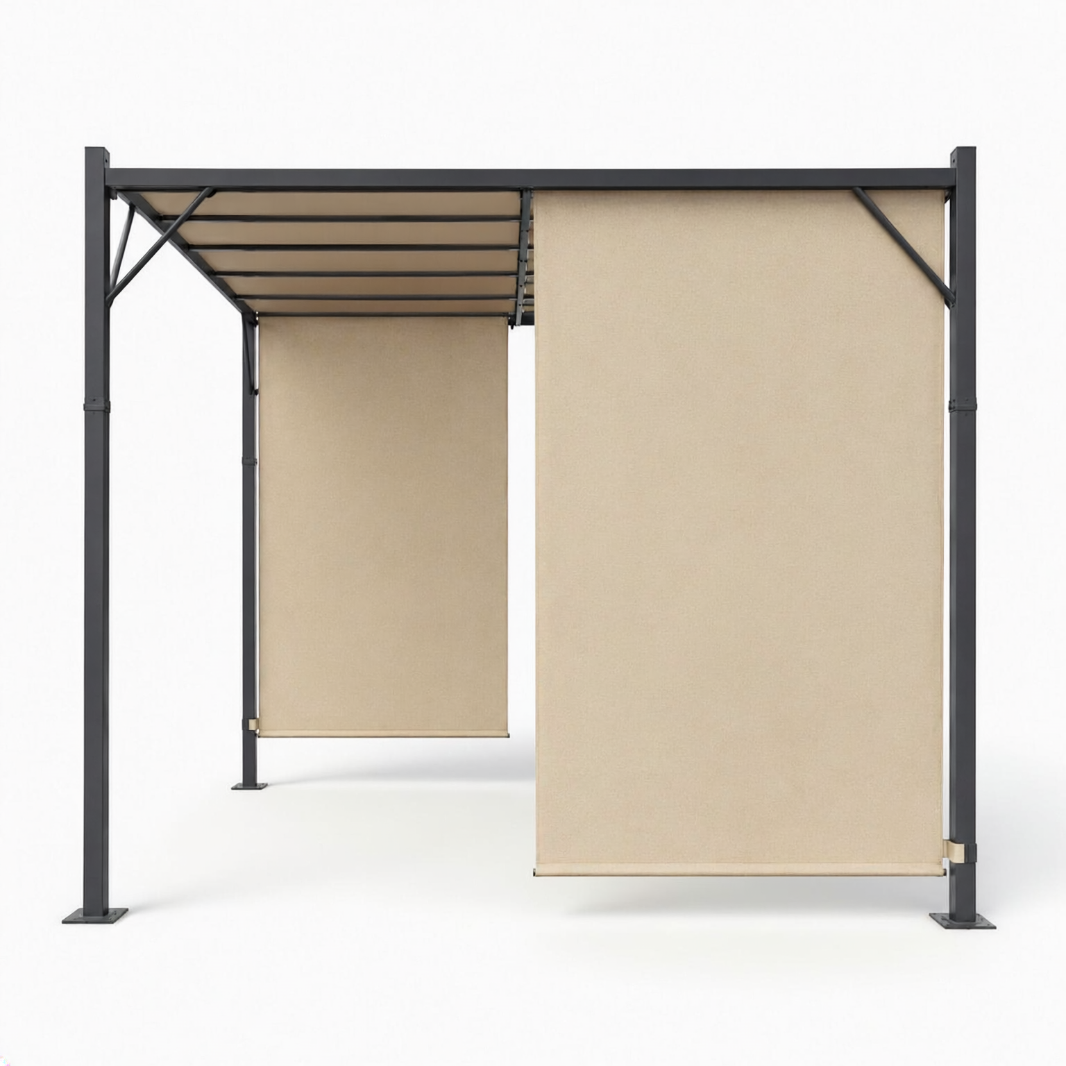 Pergola ogrodowa tarasowa 3x4 m stalowa altana zadaszenie beżowa MultiGarden - obrazek 5