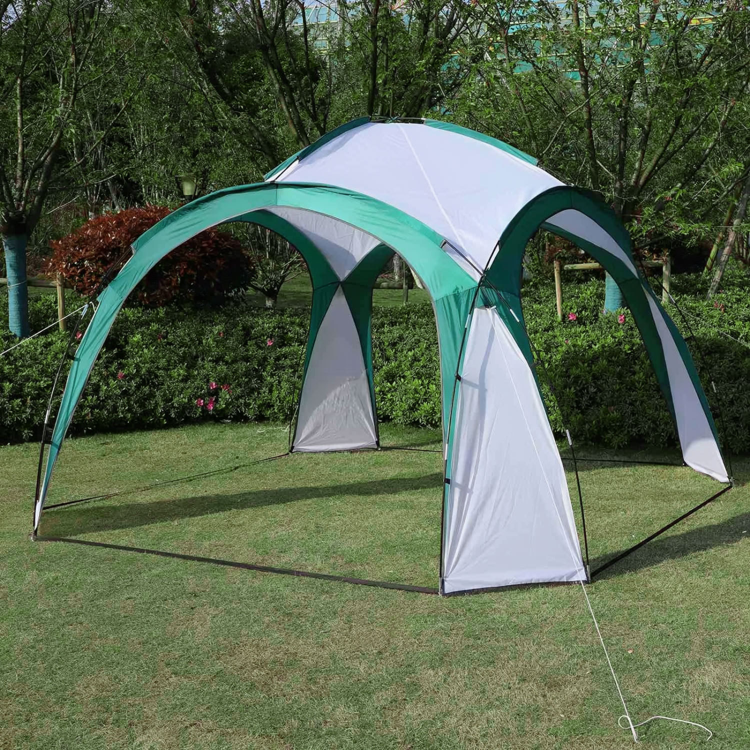Namiot pawilon ogrodowy eventowy na piknik + torba ModernHome - zielony - obrazek 2