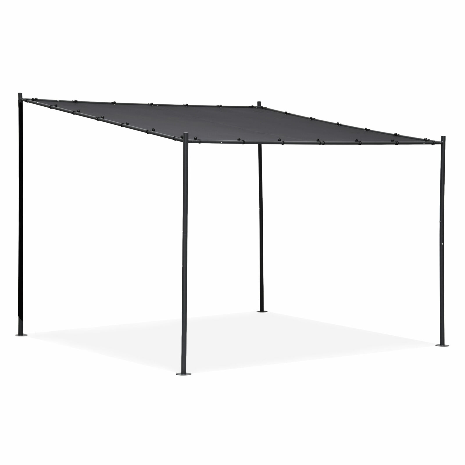 Pergola ogrodowa tarasowa 3x3 m stalowa altana zadaszenie szara MultiGarden - obrazek 7