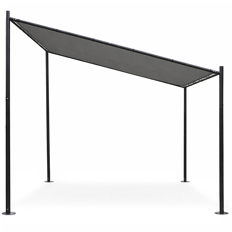 Pergola ogrodowa tarasowa 3x3 m stalowa altana zadaszenie szara MultiGarden - obrazek 6