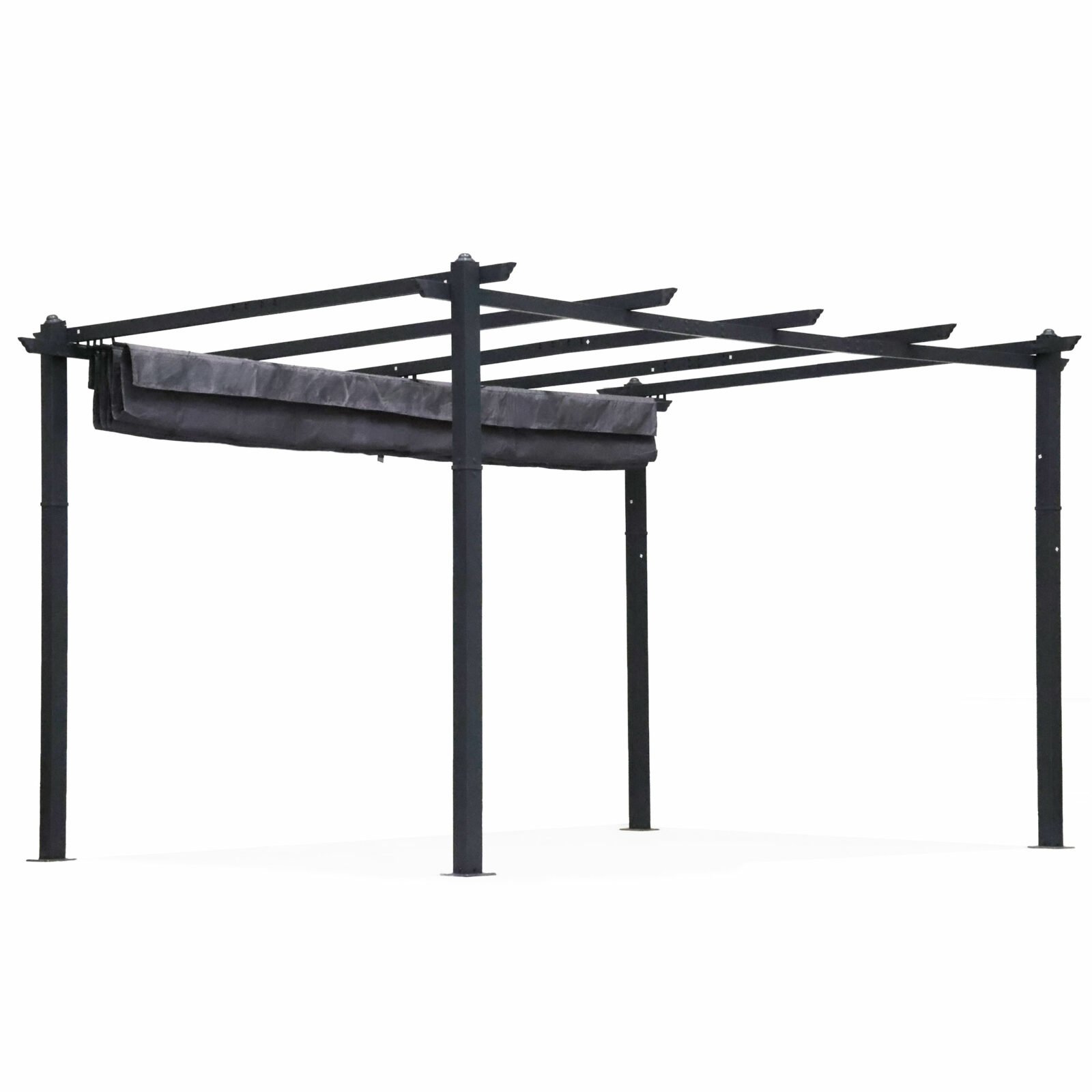 Pergola ogrodowa tarasowa 3x4 m stalowa altana zadaszenie szara MultiGarden - obrazek 4
