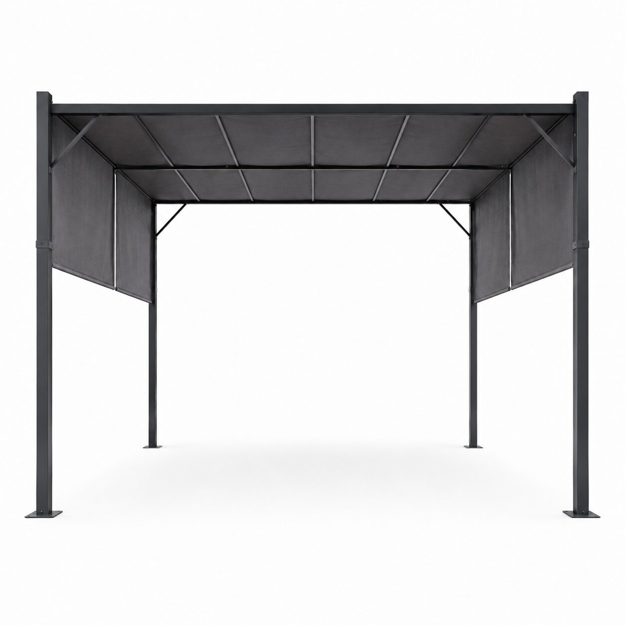Pergola ogrodowa tarasowa 3x4 m stalowa altana zadaszenie szara MultiGarden - obrazek 7