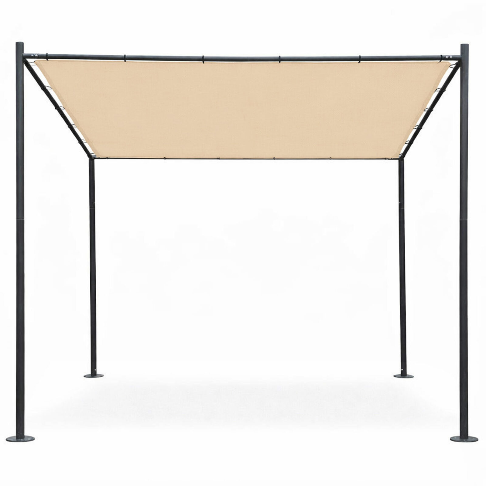 Pergola ogrodowa tarasowa 3x3 m stalowa altana zadaszenie beżowa MultiGarden - obrazek 5