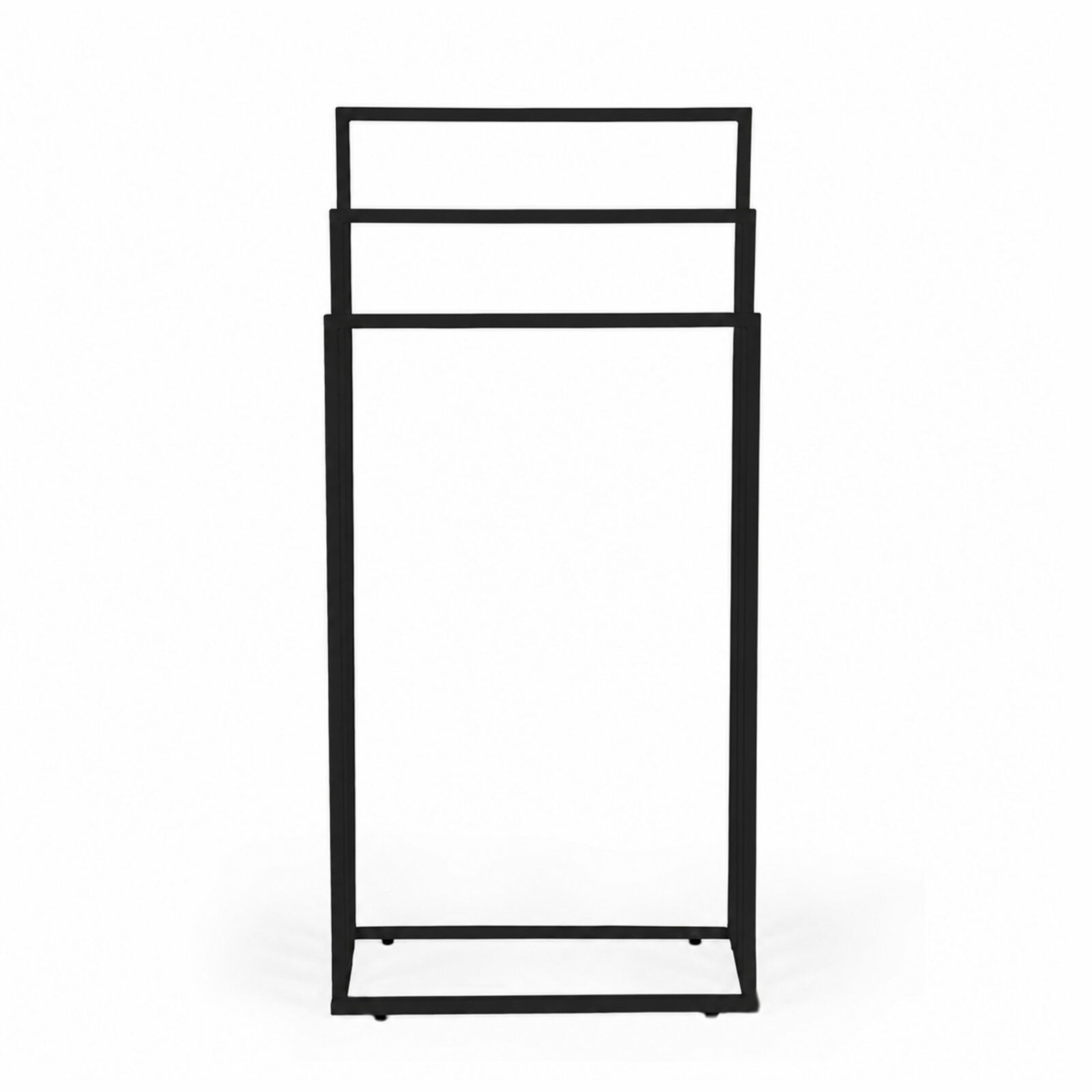 Stojak na ręczniki wieszak wolnostojący metalowy 3 ramiona czarny ModernHome - obrazek 4