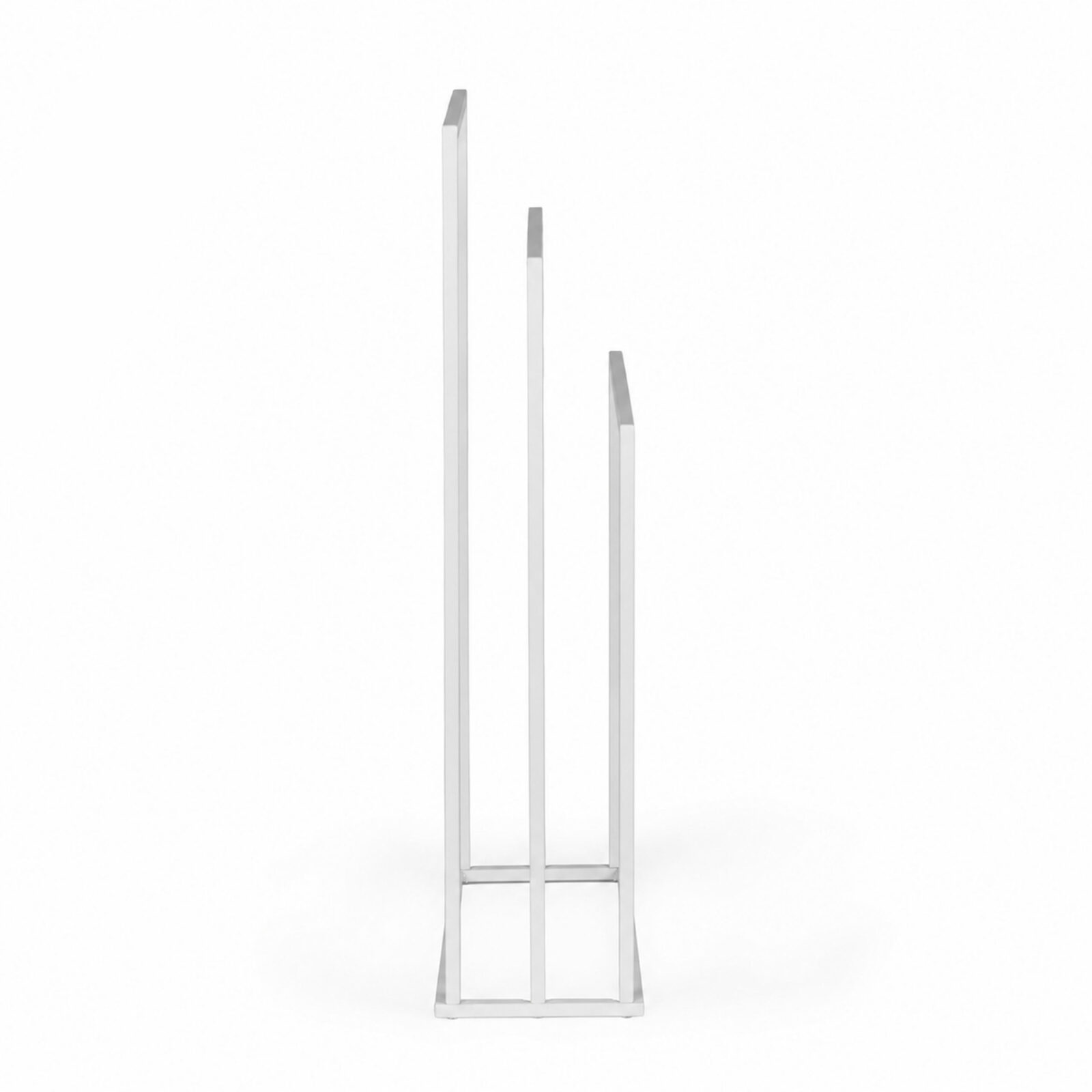 Stojak na ręczniki wieszak wolnostojący metalowy 3 ramiona biały ModernHome - obrazek 6
