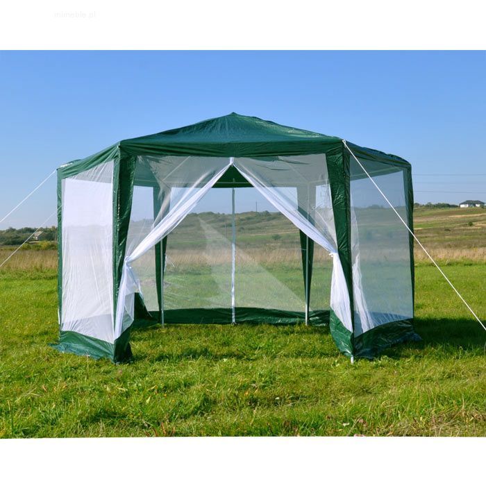 Namiot pawilon ogrodowy handlowy 2x2x2 m z moskitierą zielony MultiGarden - obrazek 4
