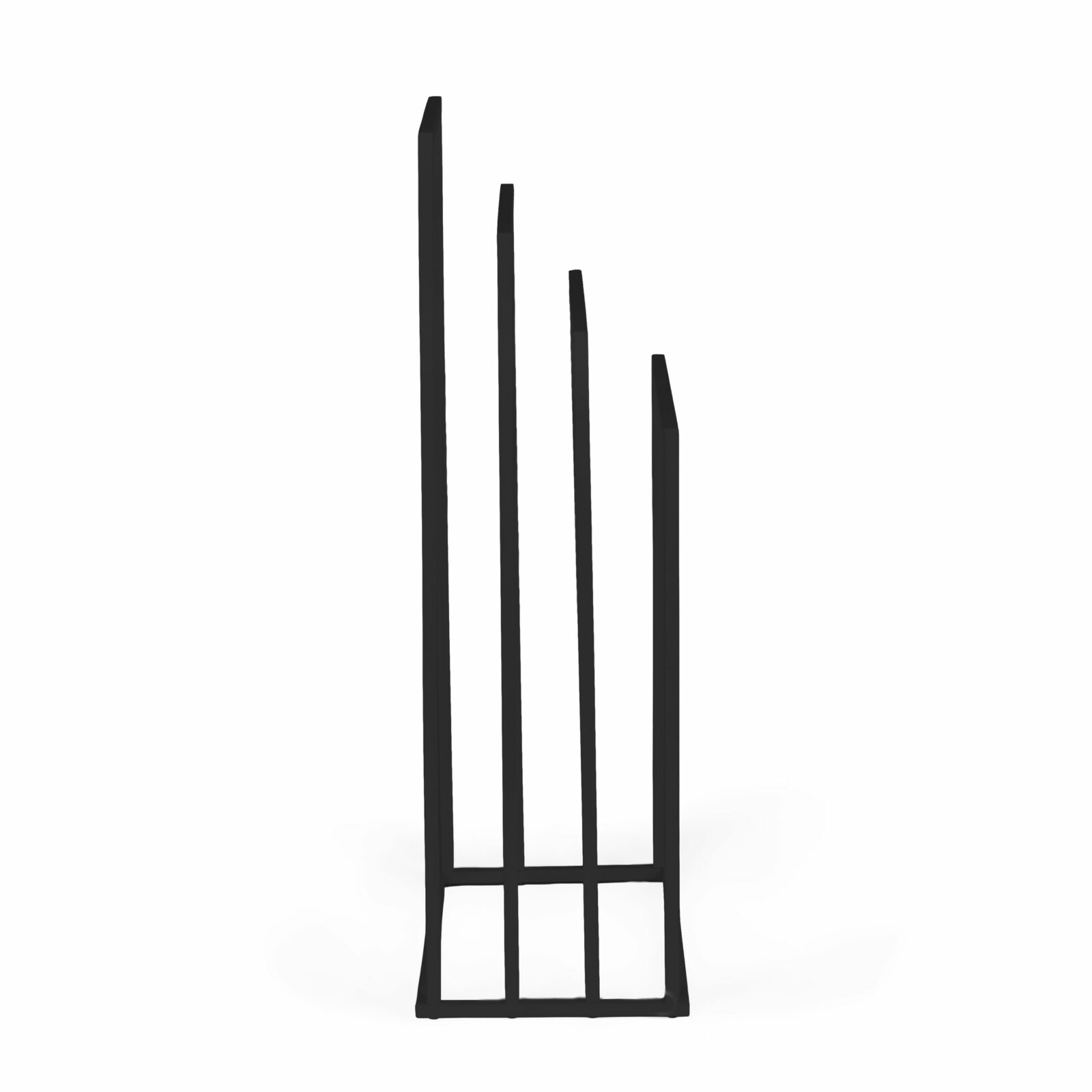 Stojak na ręczniki wieszak wolnostojący metalowy 4 ramiona czarny ModernHome - obrazek 6