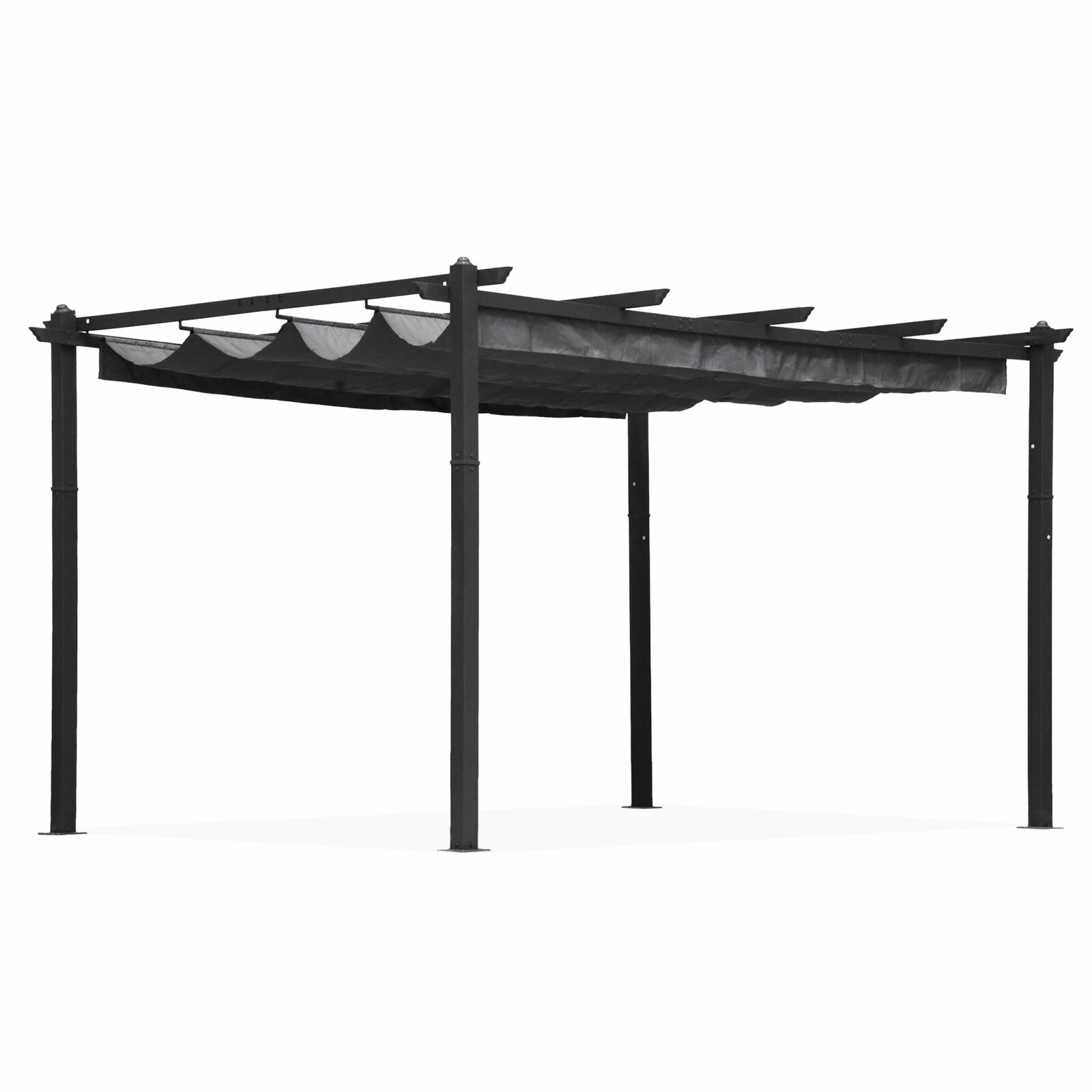 Pergola ogrodowa tarasowa 3x4 m stalowa altana zadaszenie szara MultiGarden - obrazek 6