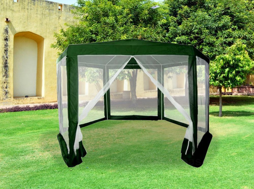 Namiot pawilon ogrodowy handlowy 2x2x2 m z moskitierą zielony MultiGarden - obrazek 2