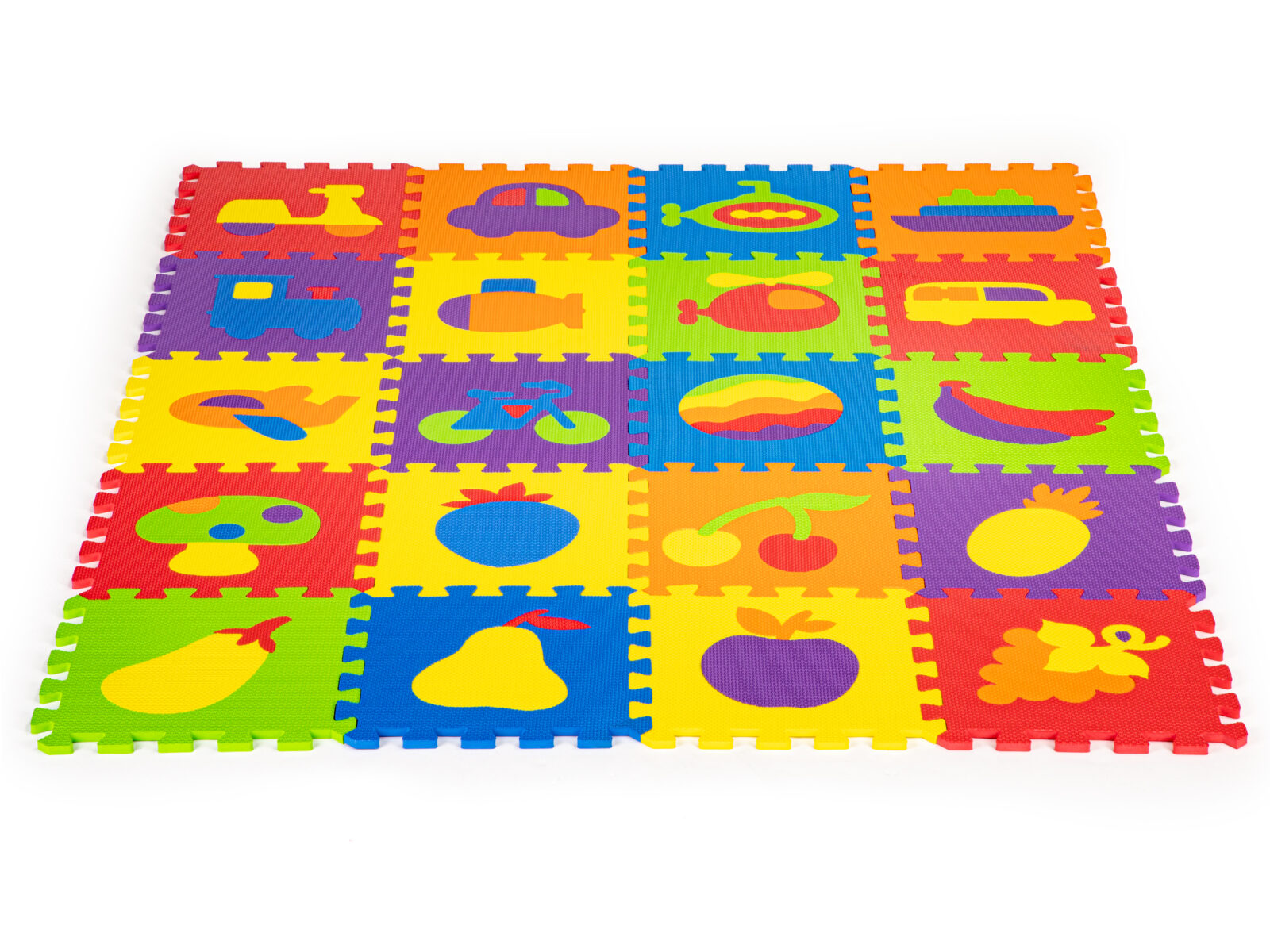 Mata piankowa edukacyjna EVA puzzle 20 elementów 148x119cm - obrazek 2
