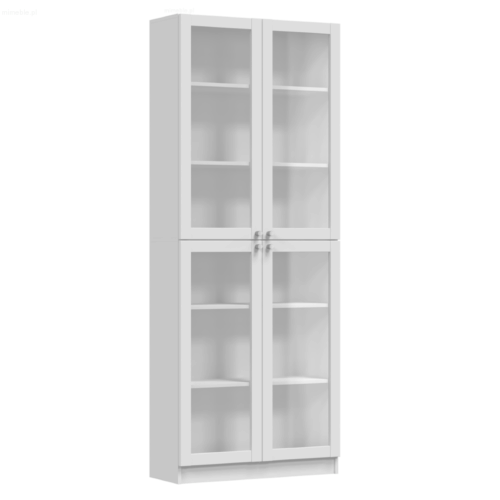 Witryna 80 cm Pafos biały 4S