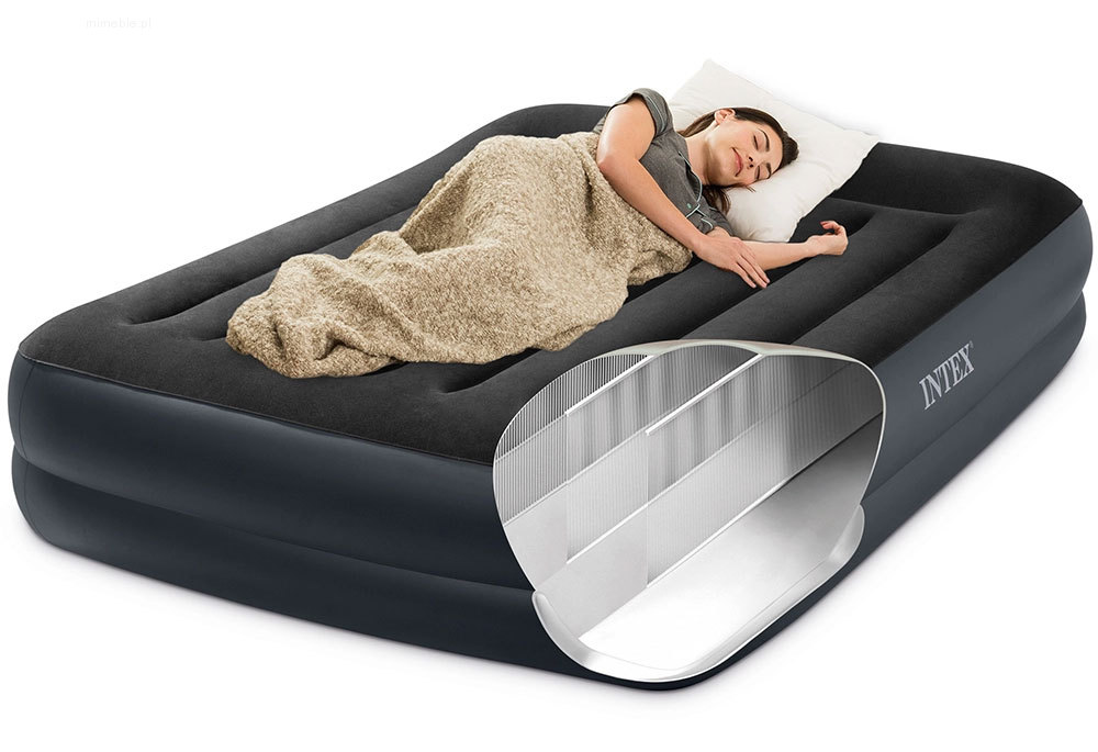 Materac dmuchany do spania 203x152 cm dwuosobowy łóżko INTEX 64124 - obrazek 8