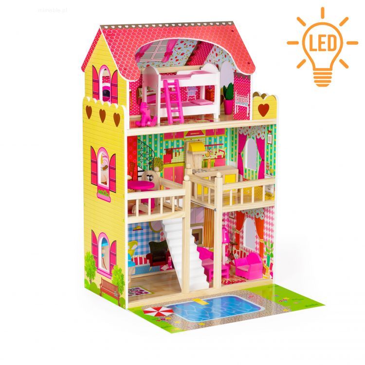 Drewniany Domek Dla Lalek - obrazek 5
