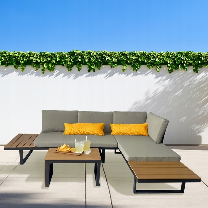 Zestaw mebli ogrodowych Nuforma narożnik sofa stolik - obrazek 3