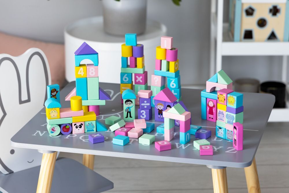 Drewniane Klocki Edukacyjne Miasto - obrazek 6