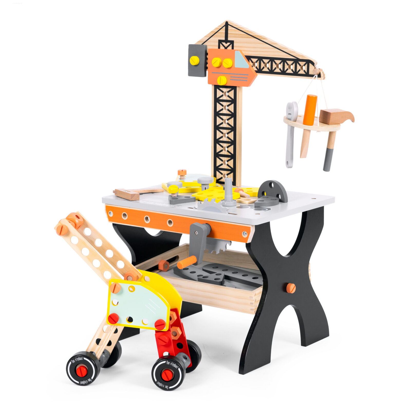 Drewniany warsztat dla dzieci stół narzędziowy ECOTOYS - obrazek 4