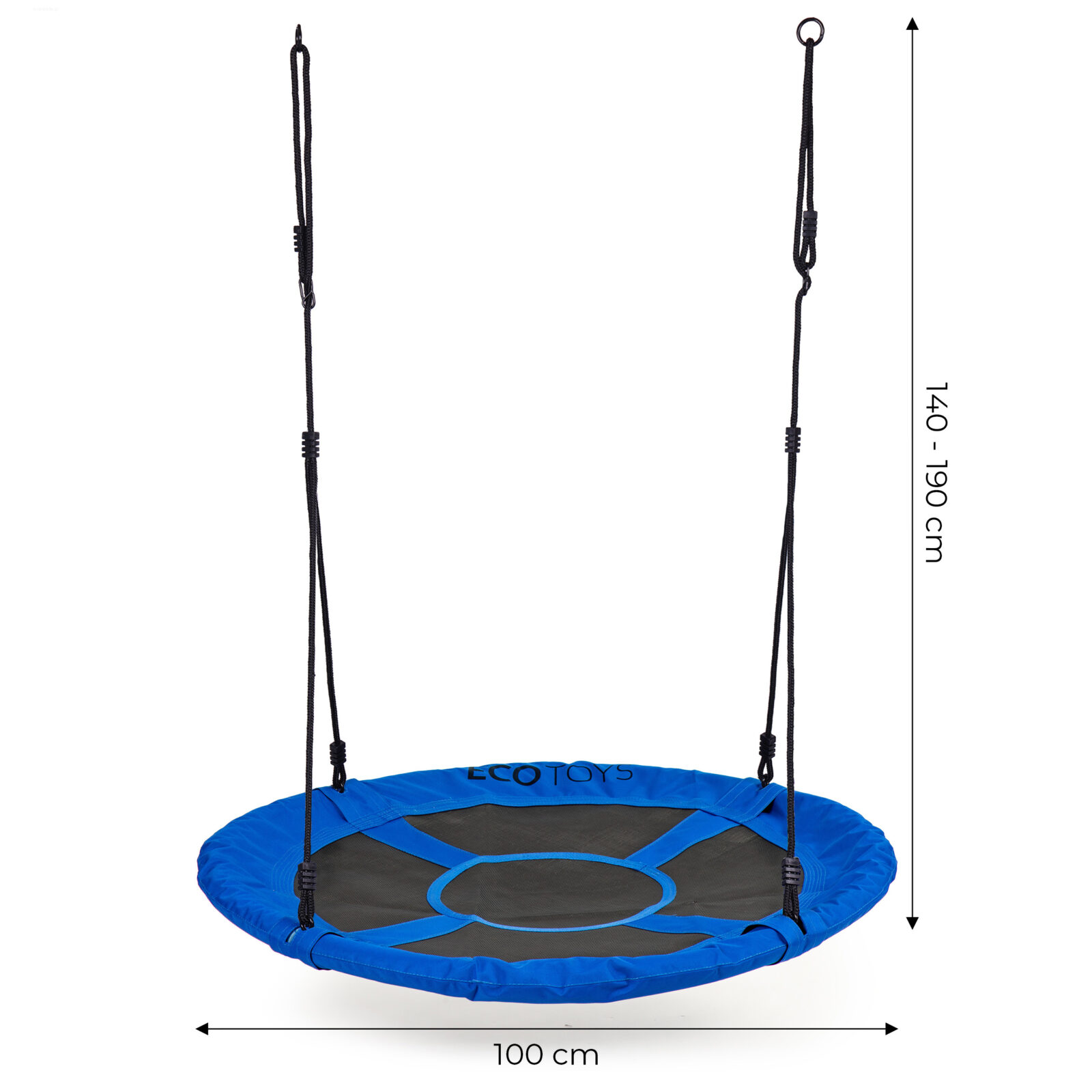 Huśtawka ogrodowa bocianie gniazdo 100cm niebieska ECOTOYS - obrazek 7