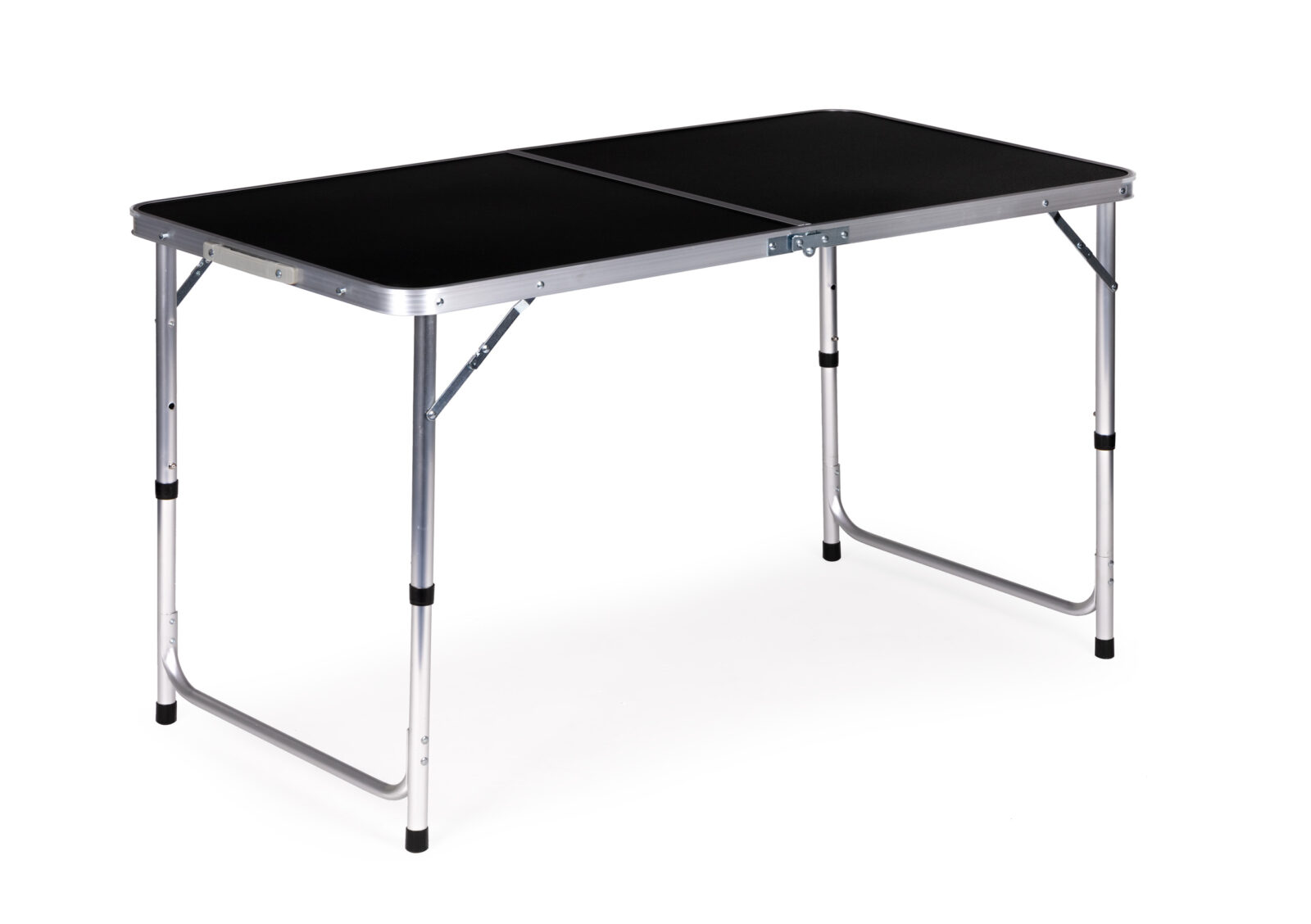 Stolik turystyczny stół składany kemping czarny blat 120 x 60 cm - obrazek 2