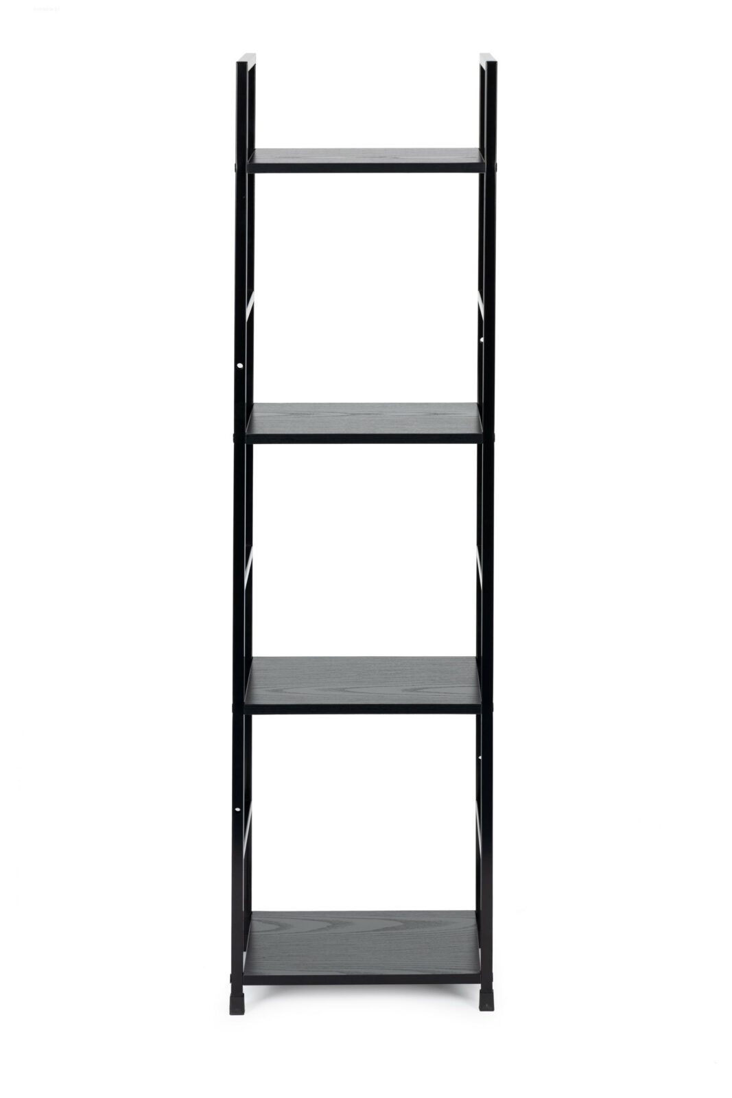 Regał drewniany nowoczesny metalowa rama LOFT 4 półki - obrazek 4