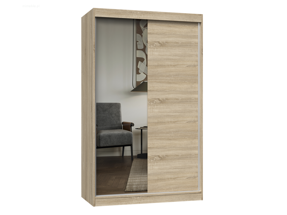 Szafa przesuwna Iga z lustrem 120 cm - obrazek 7