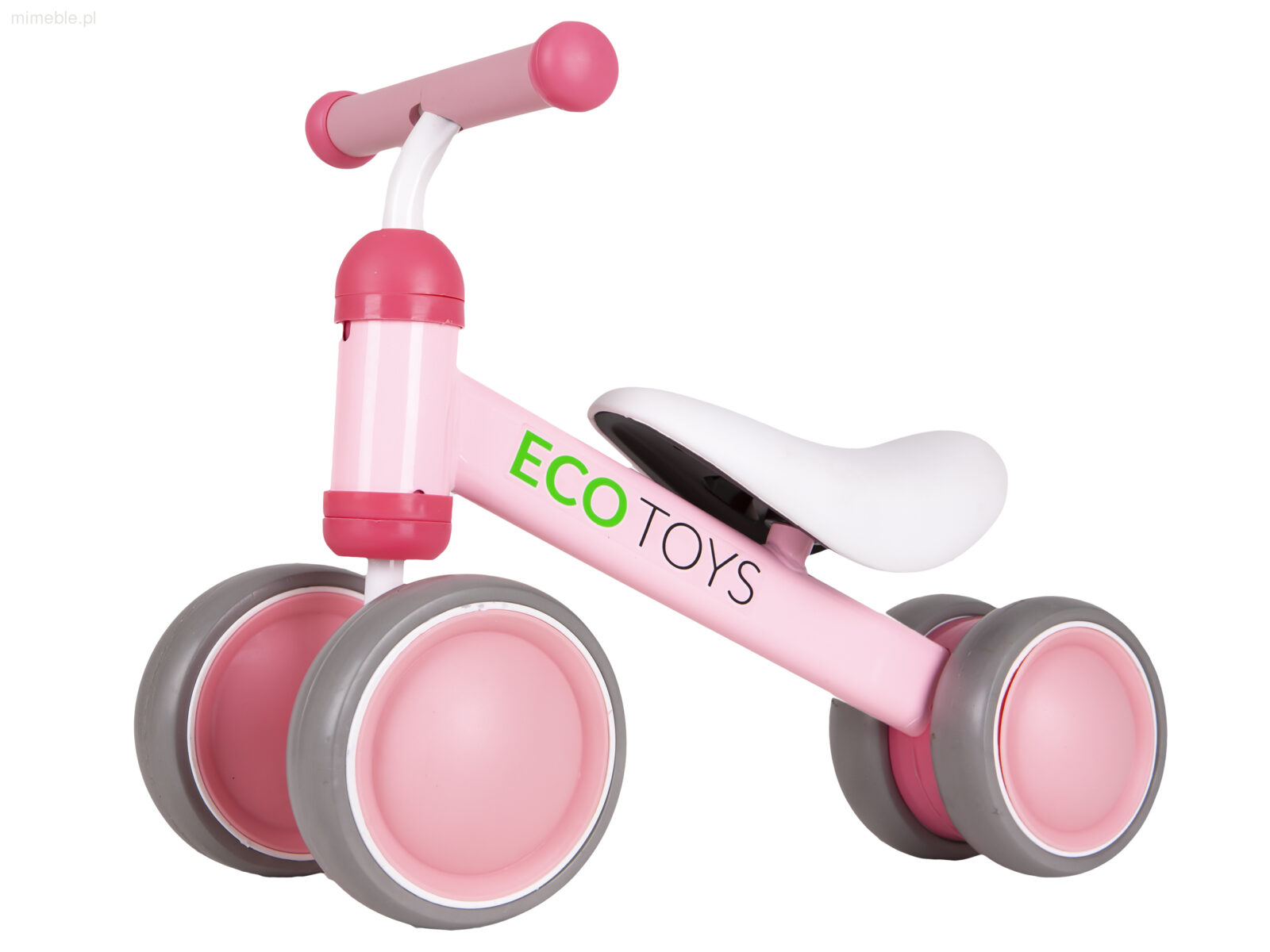 Rowerek biegowy mini rower Practise Pink Ecotoys - obrazek 3