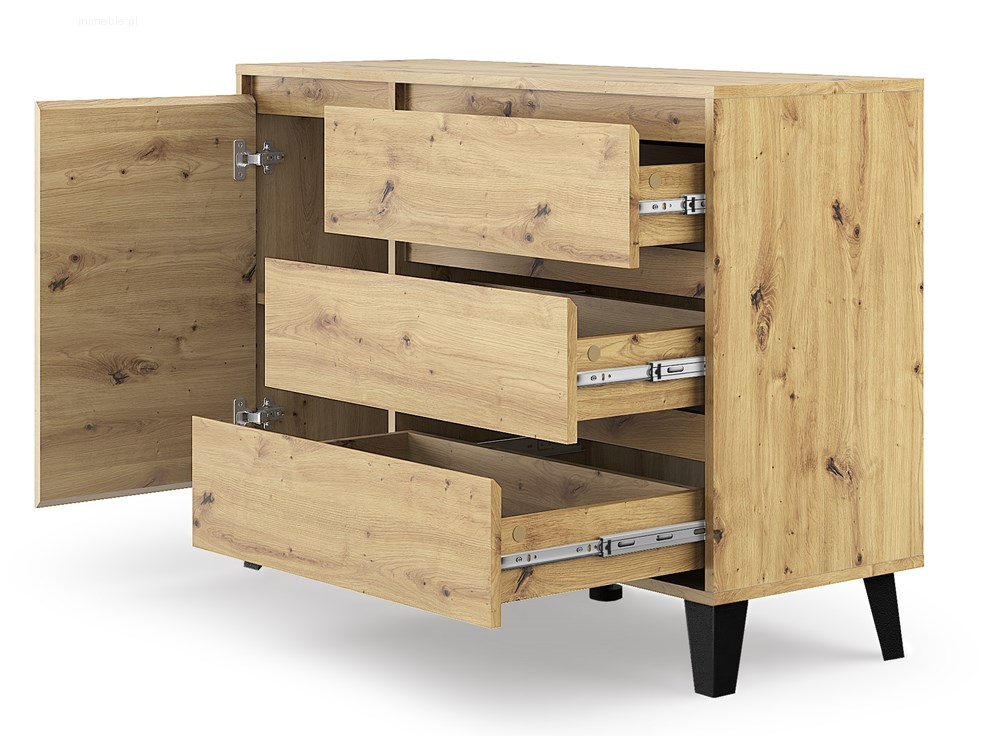 Komoda Scandi 1D 3S - obrazek 3