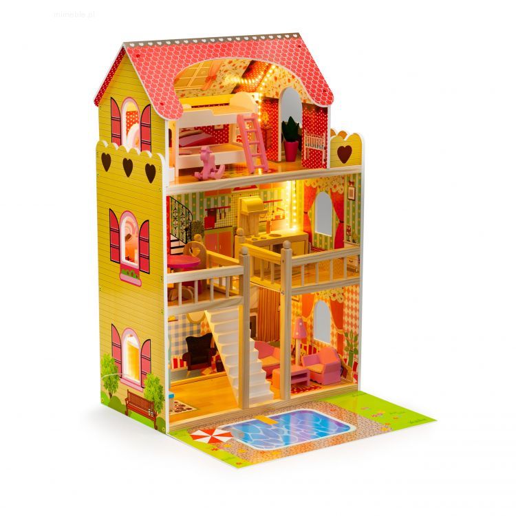 Drewniany Domek Dla Lalek - obrazek 6