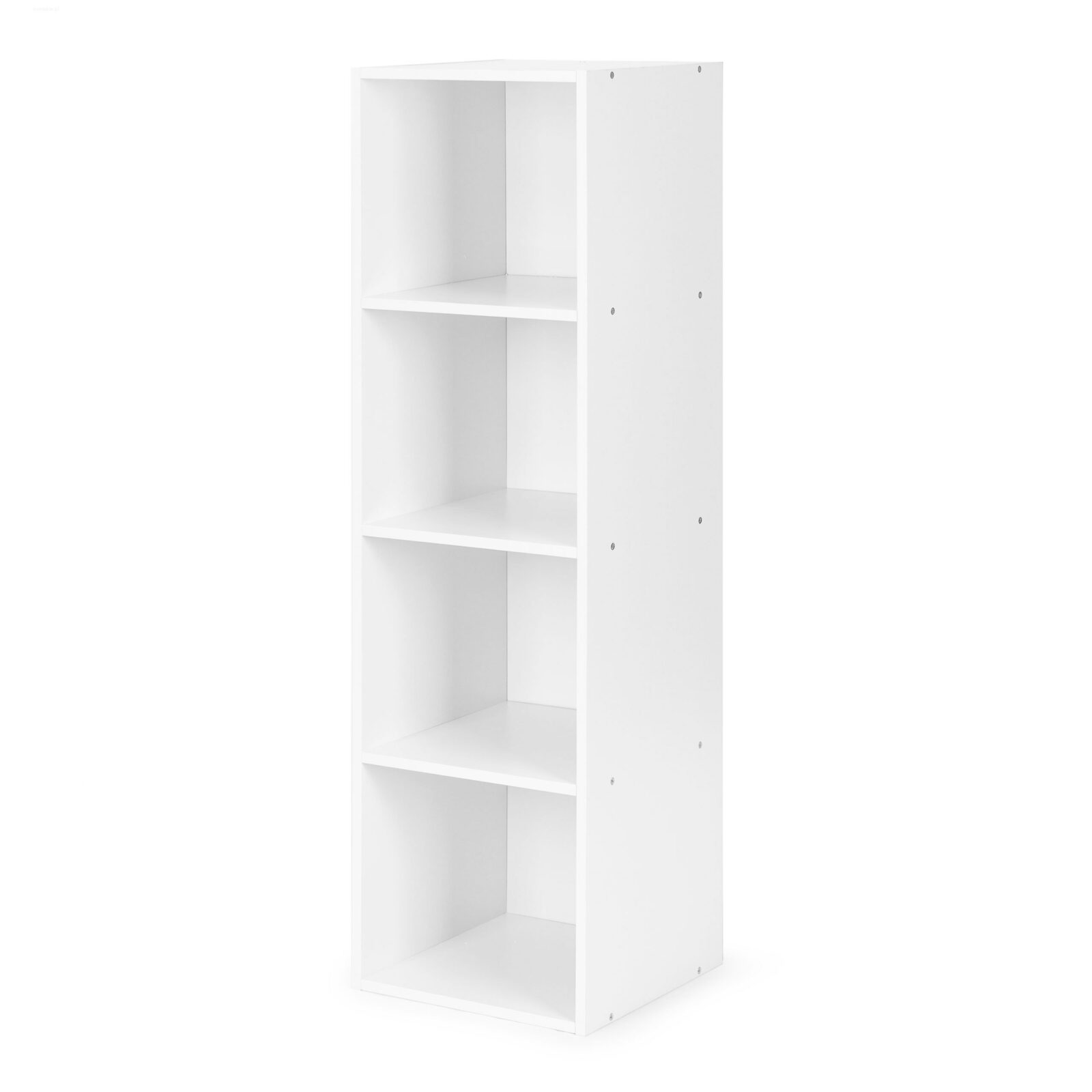 Nowoczesny regał szafka biała 4 półki loft - obrazek 3