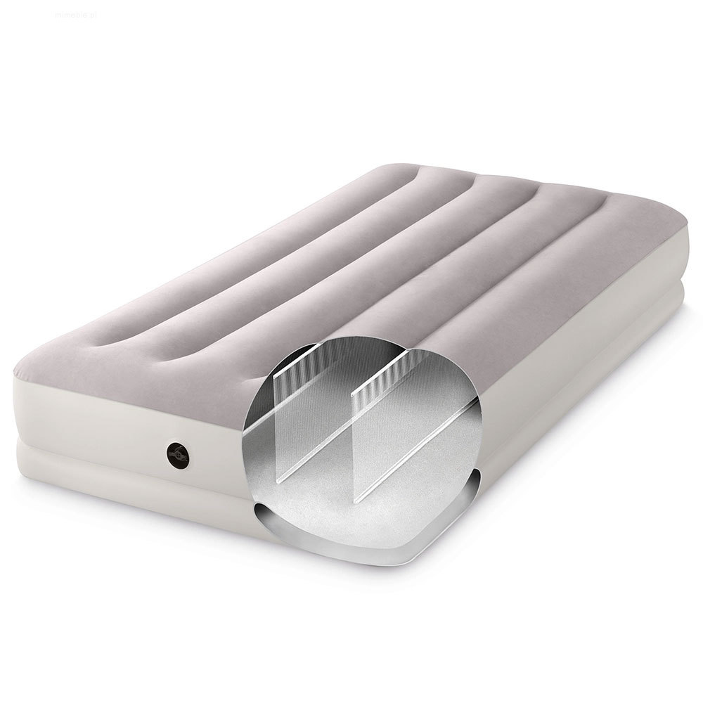 Materac pompowany do spania 191x99x30 cm jednosobowy z pompką USB INTEX 64177 - obrazek 5