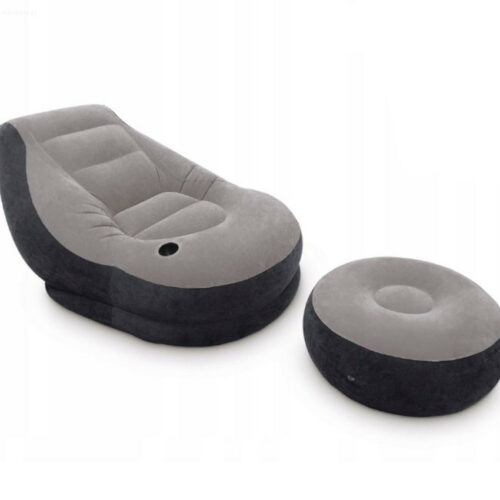 Dmuchana sofa z podnóżkiem