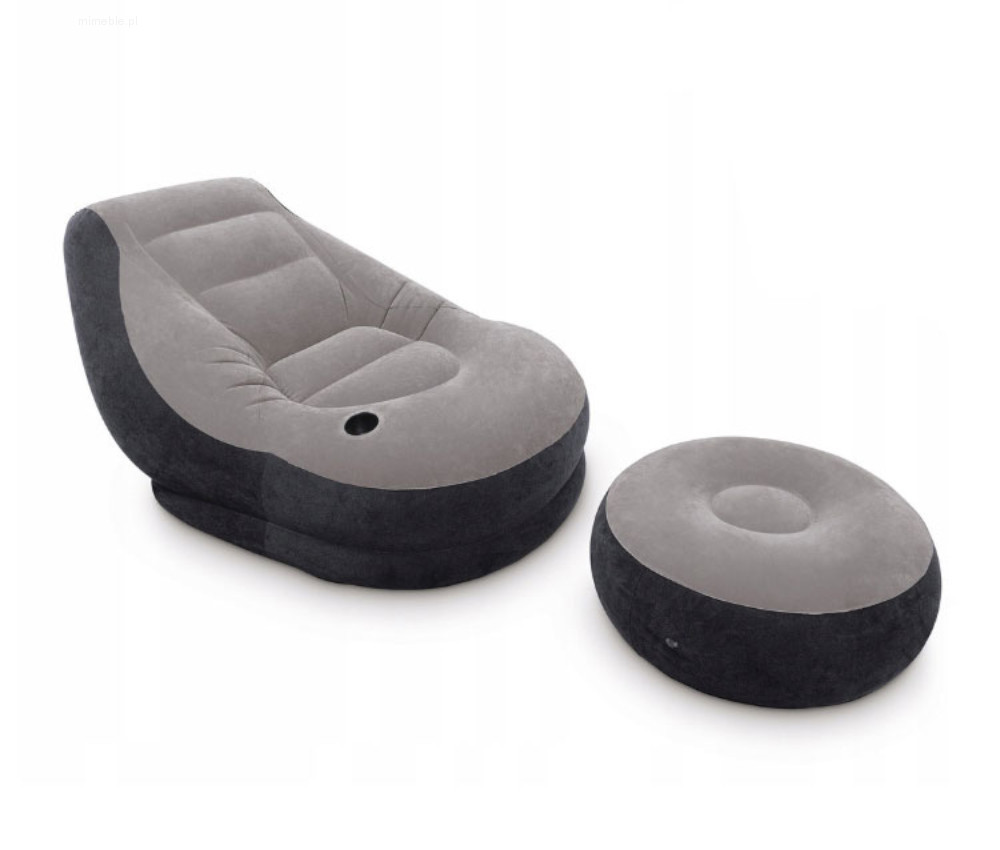 Dmuchana sofa z podnóżkiem