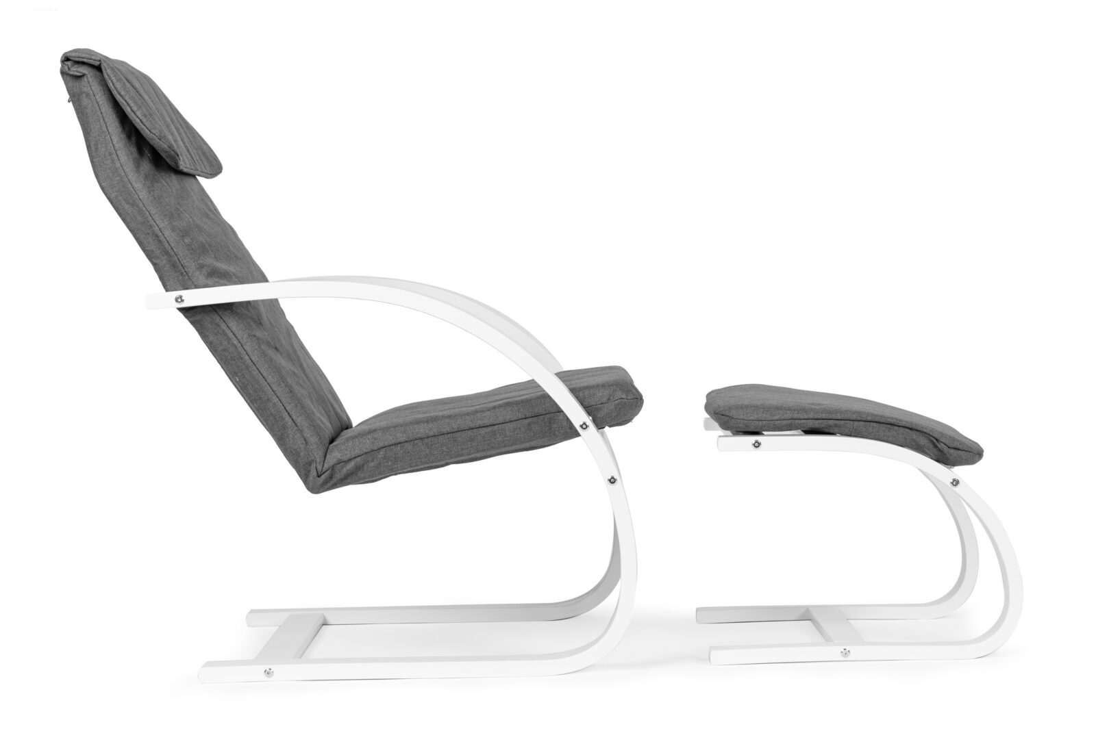 Fotel fiński bujany z podnóżkiem finka leżanka do salonu ModernHome - obrazek 3