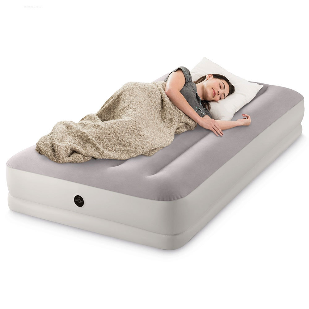 Materac pompowany do spania 191x99x30 cm jednosobowy z pompką USB INTEX 64177 - obrazek 2