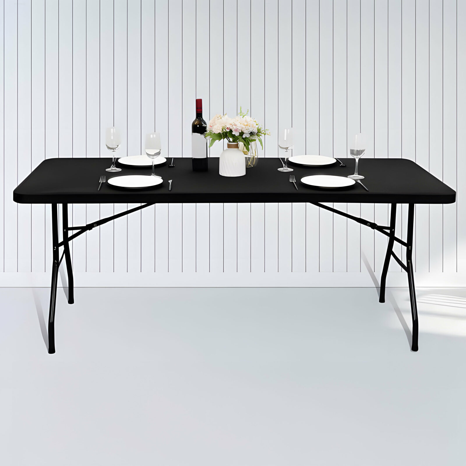 Stół cateringowy 180 cm składany w walizkę czarny ModernHome - obrazek 7