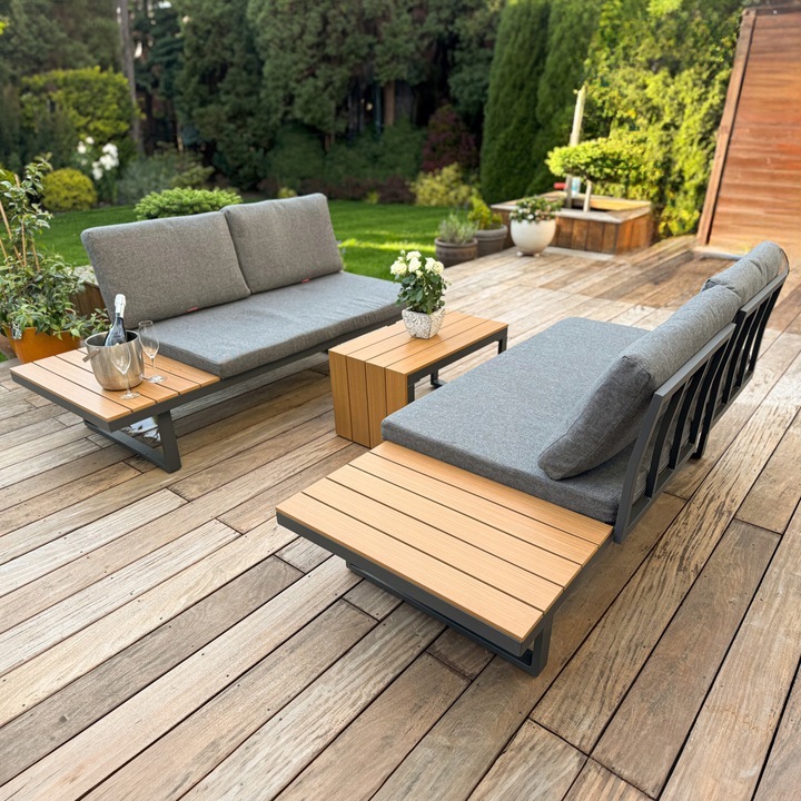 Zestaw mebli ogrodowych Nuforma narożnik sofa stolik - obrazek 2