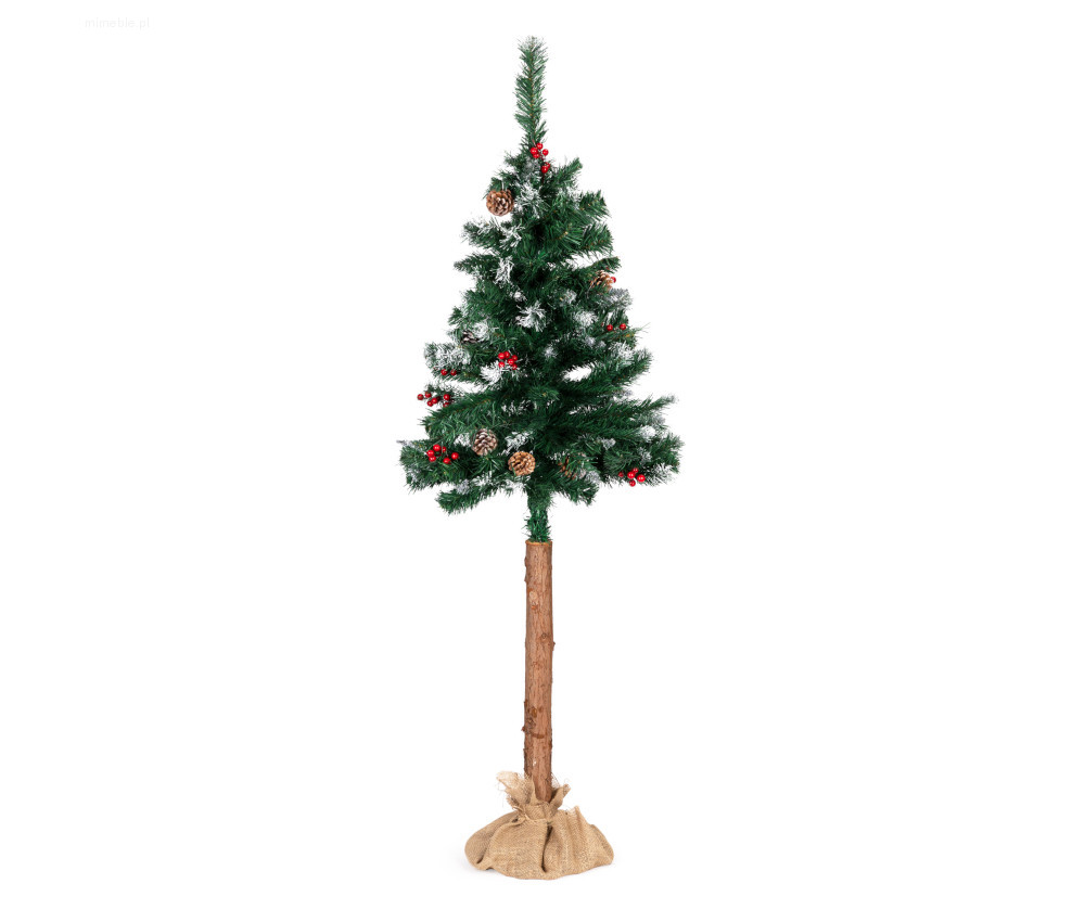 Sztuczna choinka na pniu 160cm