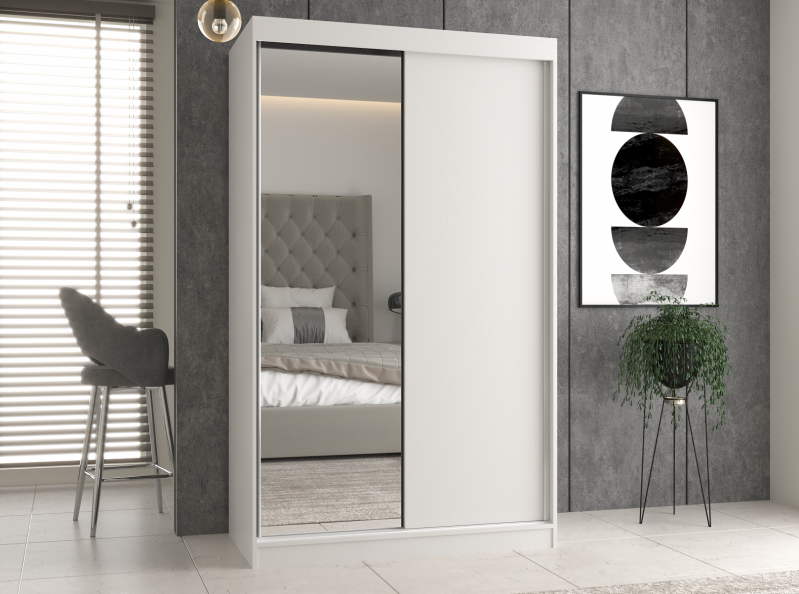 Szafa przesuwna Iga z lustrem 120 cm - obrazek 6