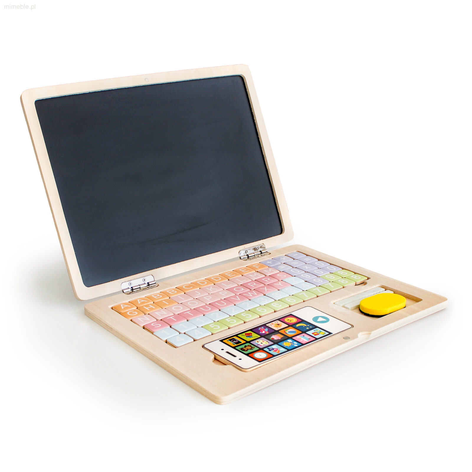 Drewniany Laptop Tablica Edukacyjna - obrazek 4