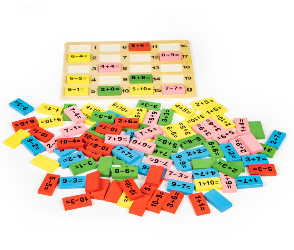 Klocki Matematyczne Domino