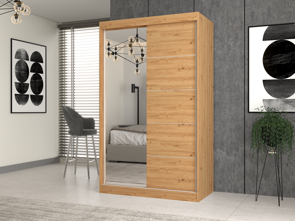 Szafa przesuwna Iga lustro oraz szpros 120 cm - obrazek 6