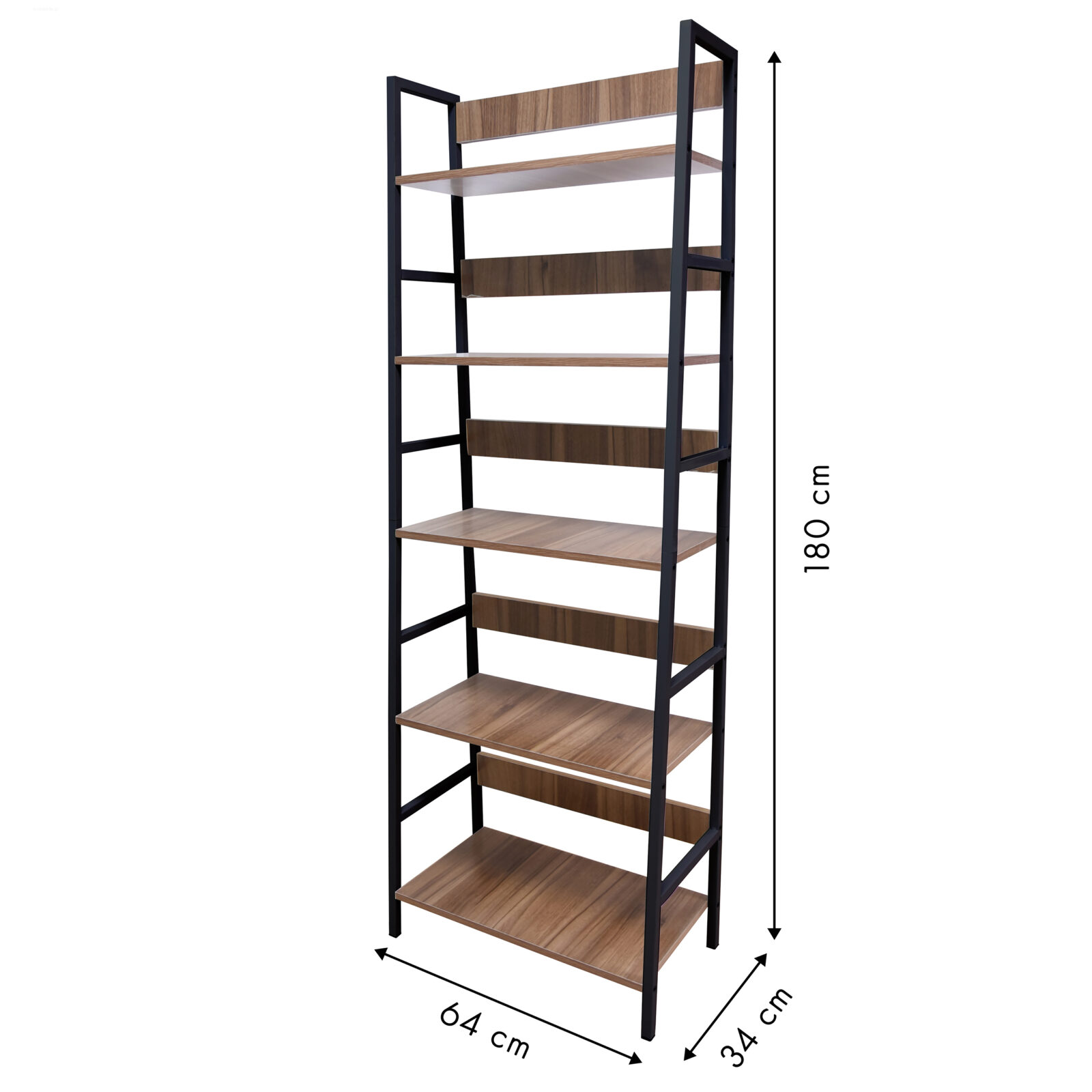 Regał / biblioteczka loft z 5 półkami - obrazek 5