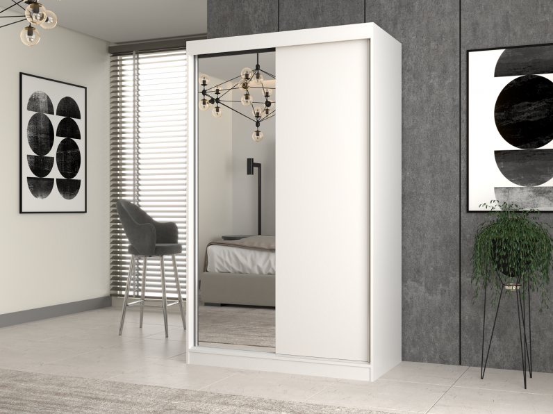 Szafa przesuwna Iga z lustrem 120 cm - obrazek 4