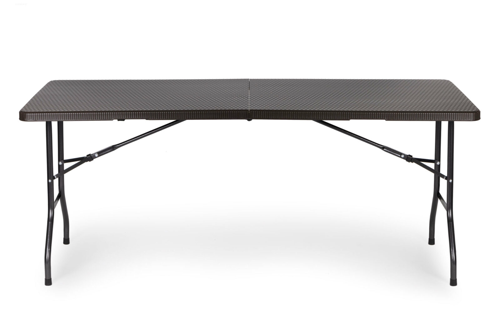 Stół cateringowy 180cm + 2 ławki zestaw bankietowy Rattan - obrazek 4