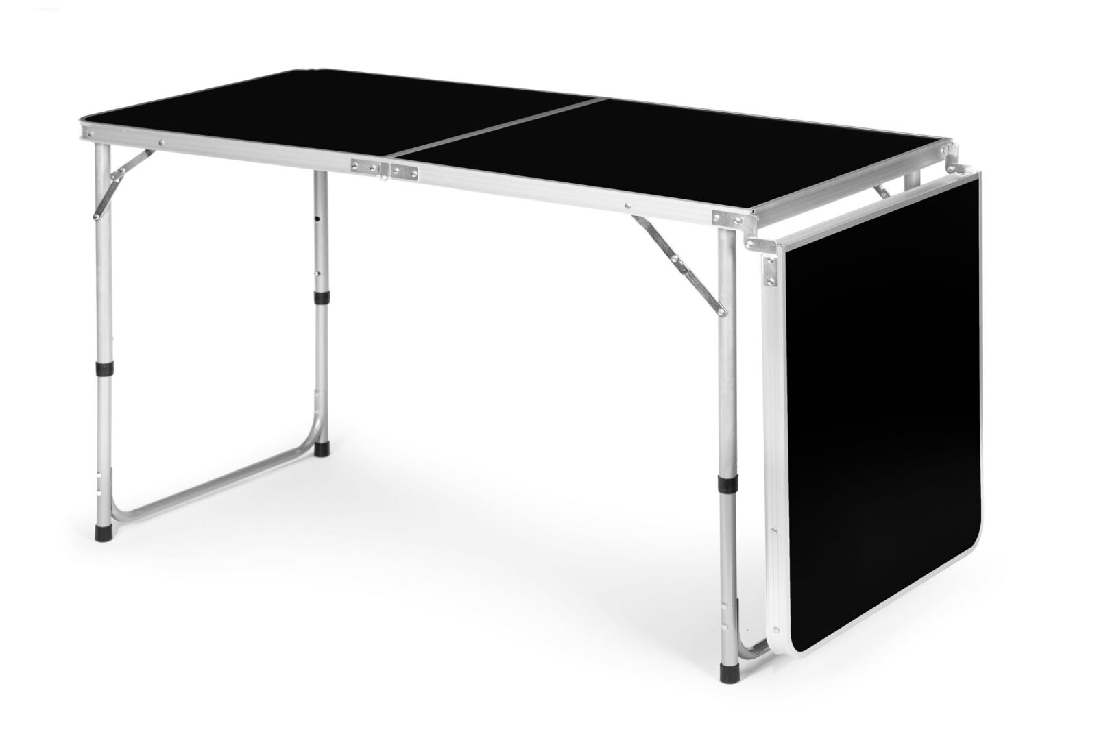 Stolik turystyczny stół składany kemping czarny blat 180 x 60 cm - obrazek 4