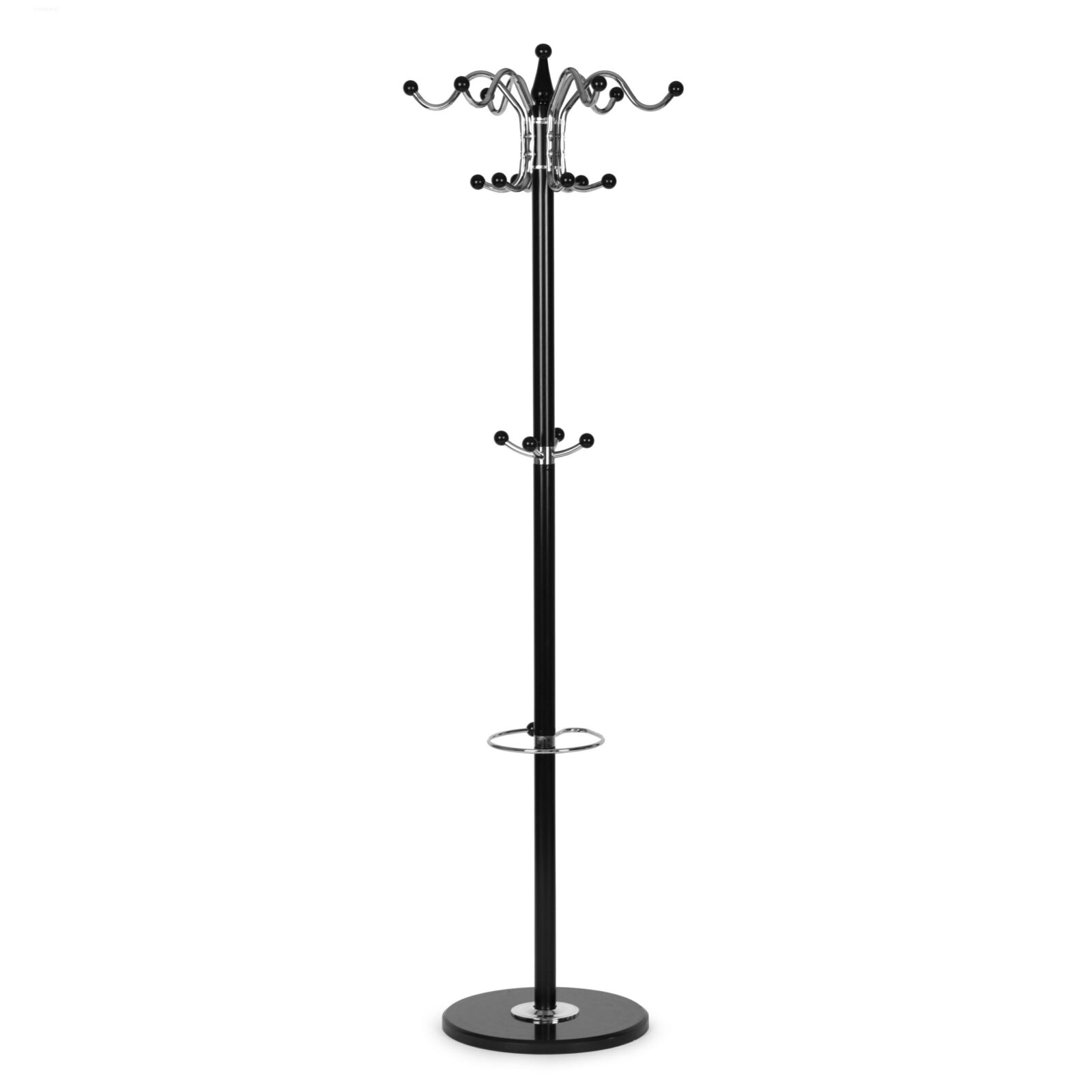 Wieszak na ubrania stojący 16 haczyków metal 172 cm - obrazek 2